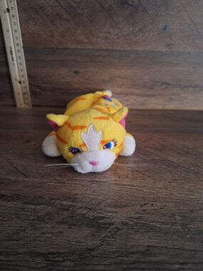 Vintage The Fantastic World Lisa Frank Sunflower Beanbag Kitty Cat Plush